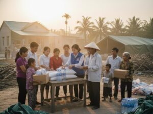 Hoàn thuế giá trị gia tăng đối với hàng hóa, dịch vụ mua trong nước bằng nguồn tiền viện trợ quốc tế khẩn cấp để cứu trợ và khắc phục hậu quả thiên tai tại Việt Nam