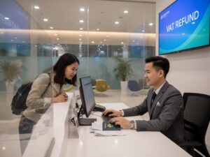 Hoàn thuế giá trị gia tăng đối với ngân hàng thương mại là đại lý hoàn thuế giá trị gia tăng cho khách xuất cảnh