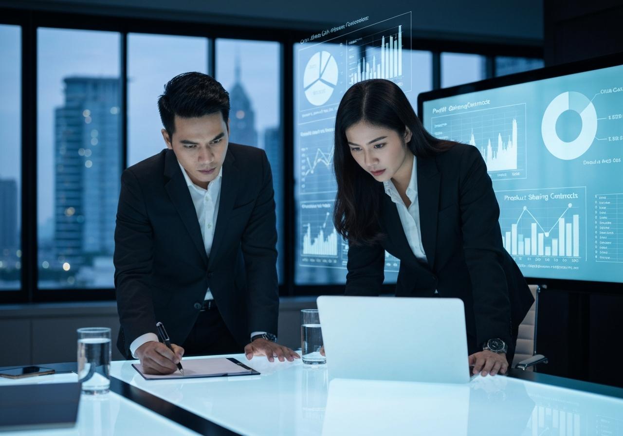 Khai tạm tính tiền lãi dầu, khí nước chủ nhà được chia từ các Hợp đồng phân chia sản phẩm